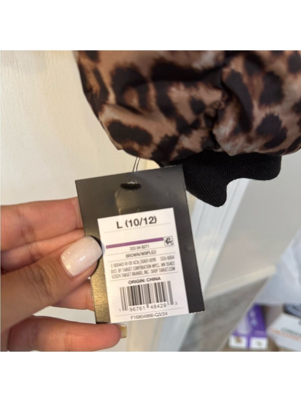 Art Class Girl’s Leopard Print Puffer Jacket - Picture 4 of 6